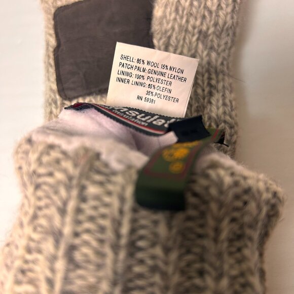 Timberland Women's Wool Leather Gloves Size S/M - Picture 4 of 4